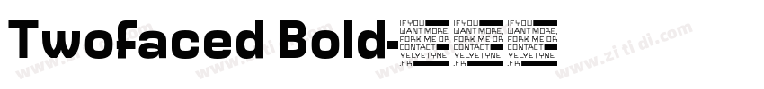 Twofaced Bold字体转换